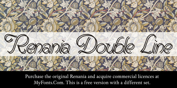 Renania Double Line font